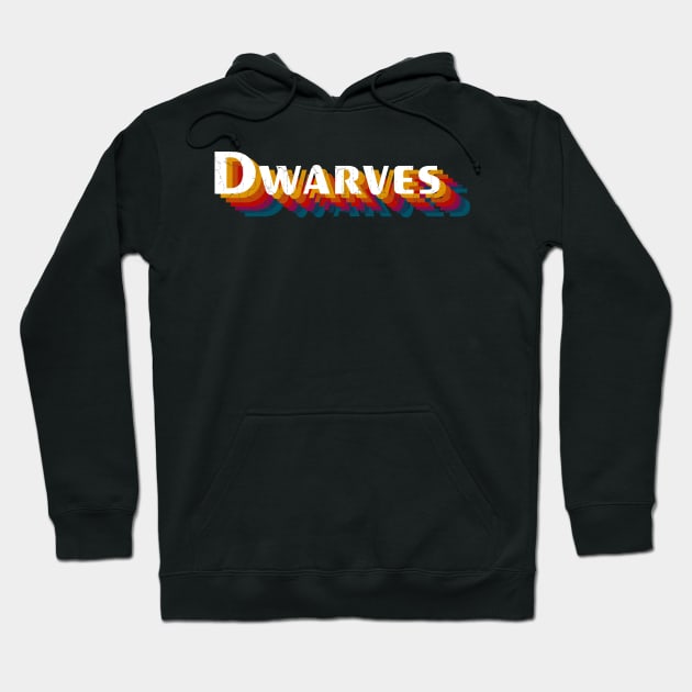 retro vintage Dwarves Hoodie by TulenTelan